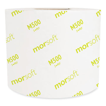 Morcon Tissue Morsoft Controlled Bath Tissue, Septic Safe, 2-ply, White, 3.9" X 4", Band-wrapped, 500 Sheets-roll, 24 Rolls-carton freeshipping - TVN Wholesale